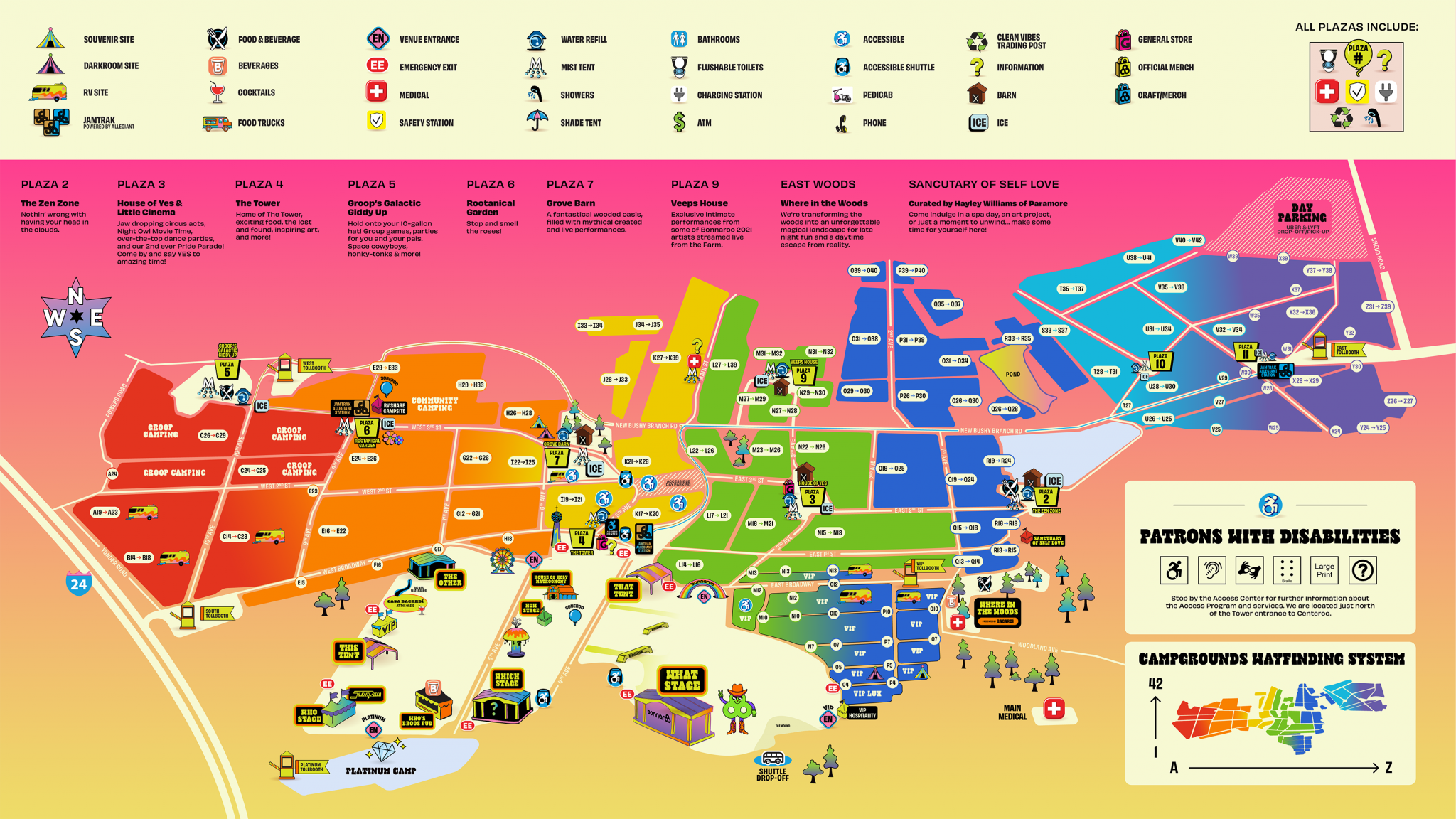 Bonnaroo Drops 2021 Festival Map- Here’s What’s New – No Country For